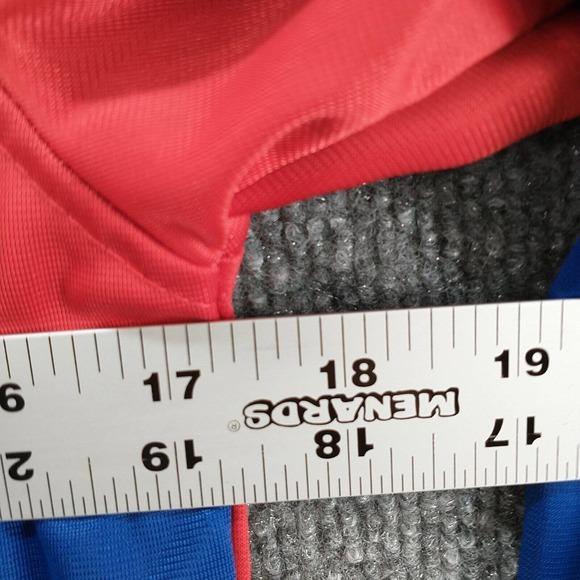 NHL Boys Montreal Canadiens Full Zip Jacket Medium Red Blue Raglan Embroidered - Picture 14 of 14